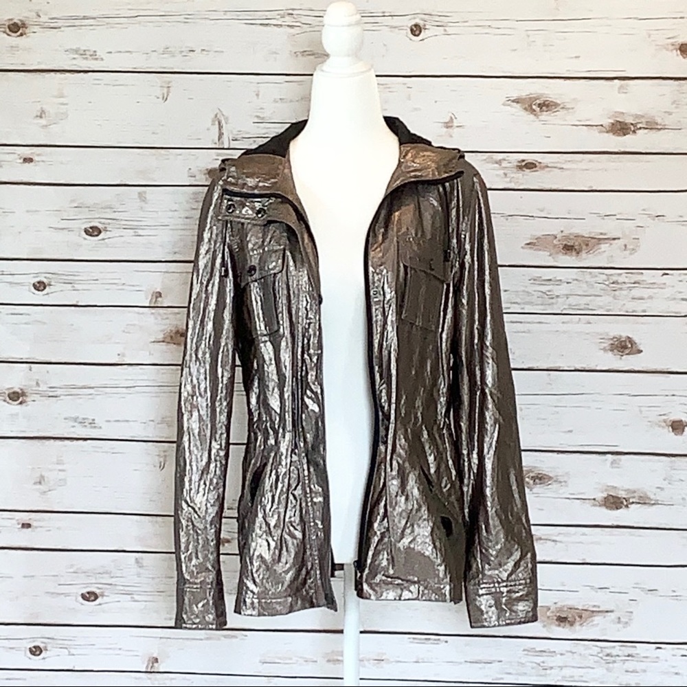 CALVIN KLEIN METALLIC BRONZE JACKET